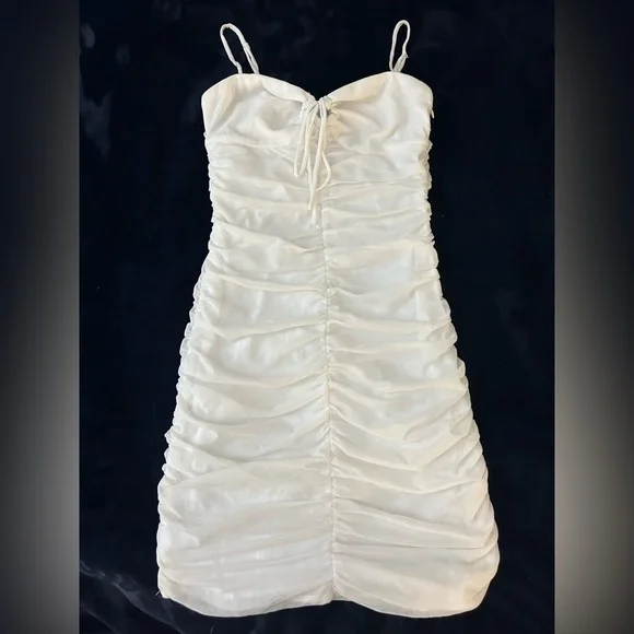 slim fit dress slacks Bombshell Mini Dress White
